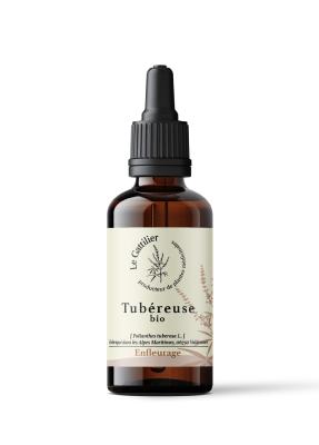 TUBEREUSE DE GRASSE CONCENTREE EN FLEURS DE TUBEREUSE FRAICHES, Bio, Demeter, N&P (Origine France)