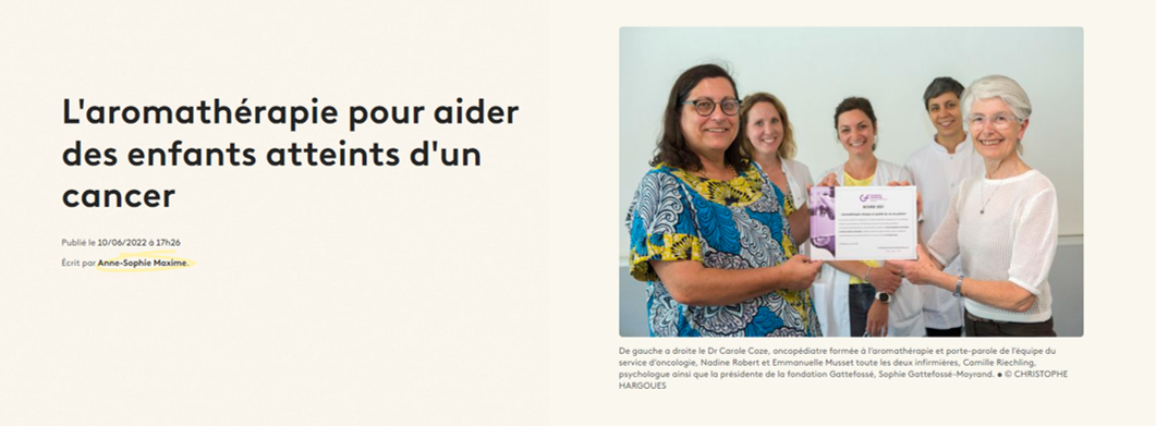 aromathrapie enfants cancer